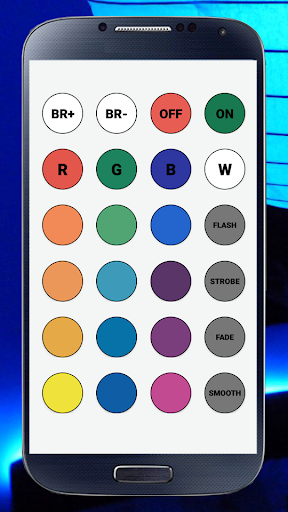 RGB LED Strip Light - Image screenshot of android app