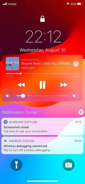 iOS 17 Lock Screen - Image screenshot of android app