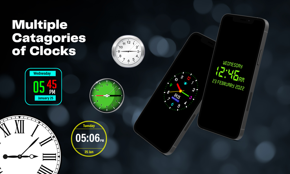 Digital Clock Lock Screen Pro - عکس برنامه موبایلی اندروید