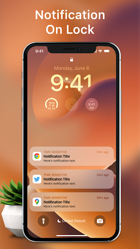 iLock – Lockscreen iOS ۱۶ - عکس برنامه موبایلی اندروید