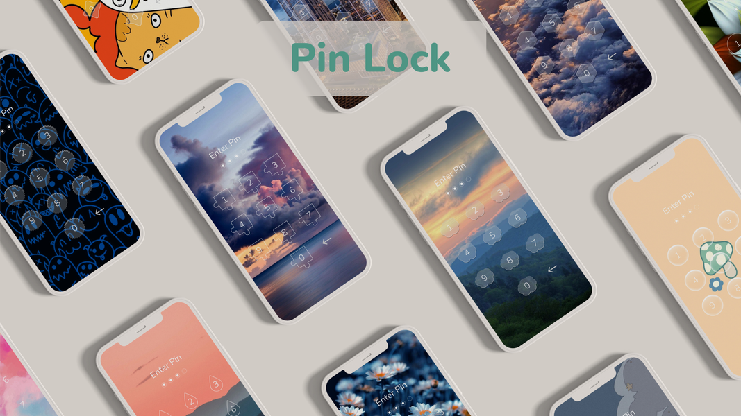 Lock Screen Password: Pin Lock - عکس برنامه موبایلی اندروید