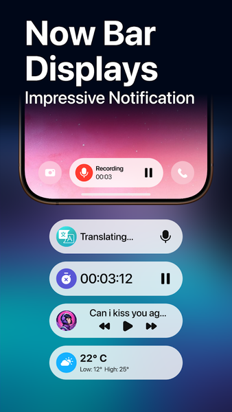 Lock Screen Now Bar - عکس برنامه موبایلی اندروید