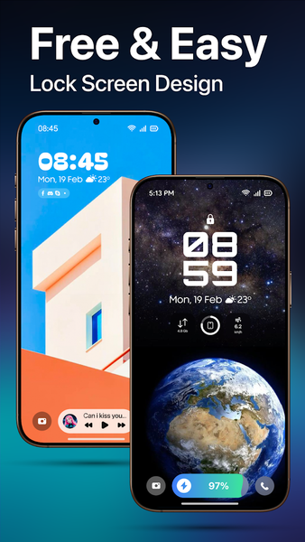 Lock Screen Now Bar - عکس برنامه موبایلی اندروید