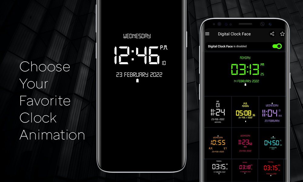 Lock Screen Clock Widget App - عکس برنامه موبایلی اندروید