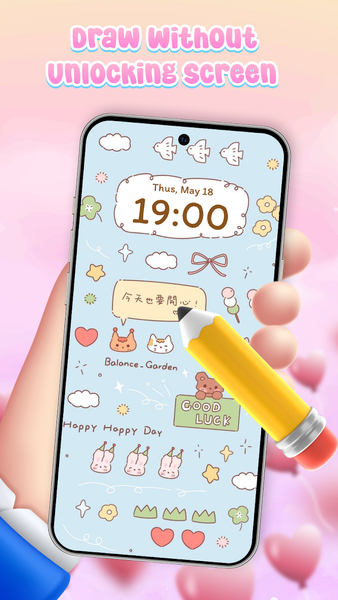 Lockscreen Drawing Together - عکس برنامه موبایلی اندروید