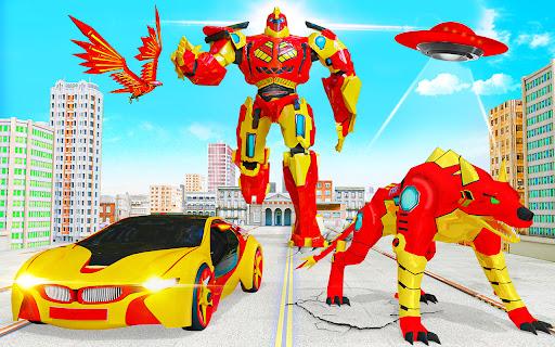 Wild Wolf Transform Robot game - Image screenshot of android app