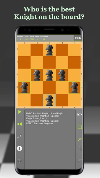 Knights fight - chess puzzles - عکس بازی موبایلی اندروید