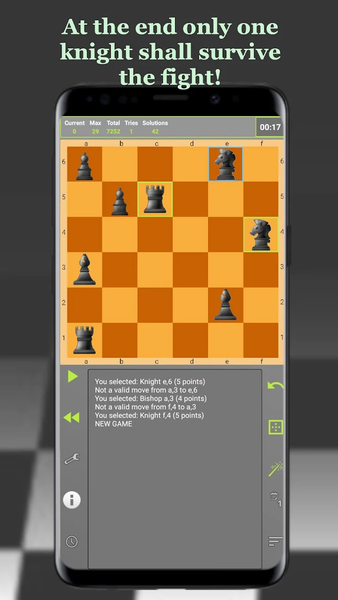 Knights fight - chess puzzles - عکس بازی موبایلی اندروید