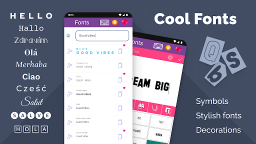 Fonts: Stylish Text Cool Fonts - عکس برنامه موبایلی اندروید