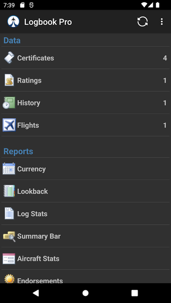 Logbook Pro Flight Log - عکس برنامه موبایلی اندروید