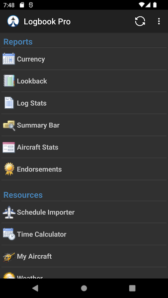 Logbook Pro Flight Log - عکس برنامه موبایلی اندروید