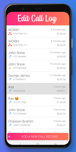 Call Log Editor and Backup - Image screenshot of android app