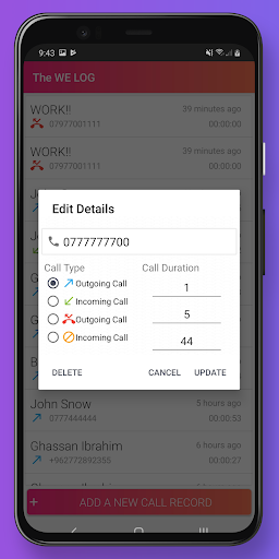 Call Log Backup and Restore - عکس برنامه موبایلی اندروید