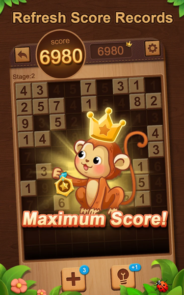 Number Match 10: Garden Puzzle - Gameplay image of android game