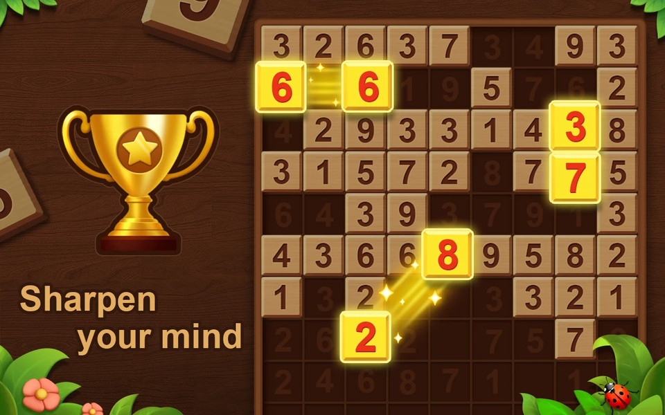 Number Match 10: Garden Puzzle - Gameplay image of android game
