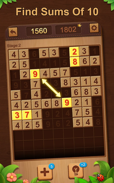 Number Match 10: Garden Puzzle - Gameplay image of android game