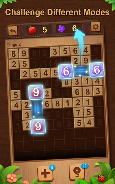Number Match 10: Garden Puzzle - Gameplay image of android game