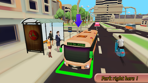 City Bus Driving Game - Gameplay image of android game