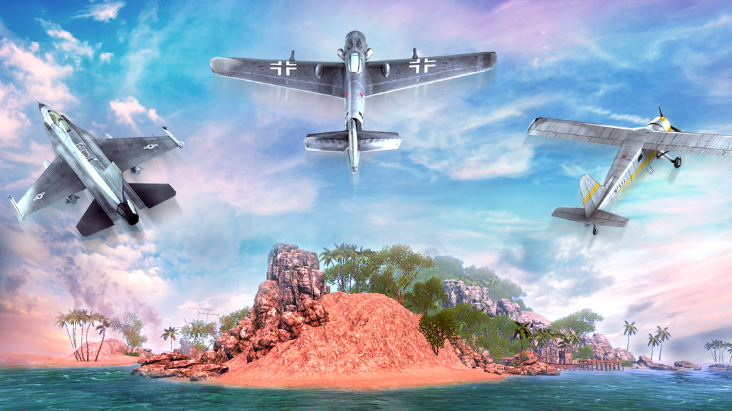 Plane fighter simulation - Gameplay image of android game