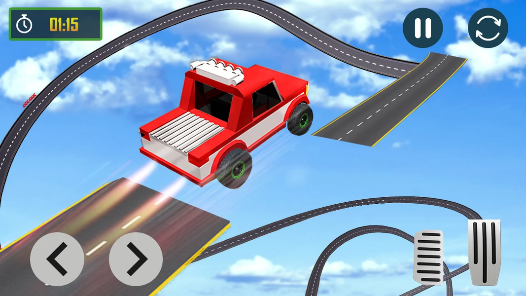 Mega Ramp Stunt Car Racing 202 - عکس بازی موبایلی اندروید