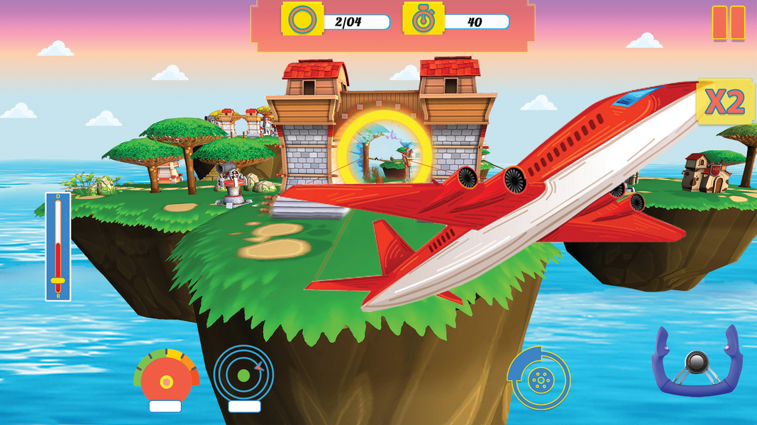 Flying planes Flight Simulator - عکس بازی موبایلی اندروید