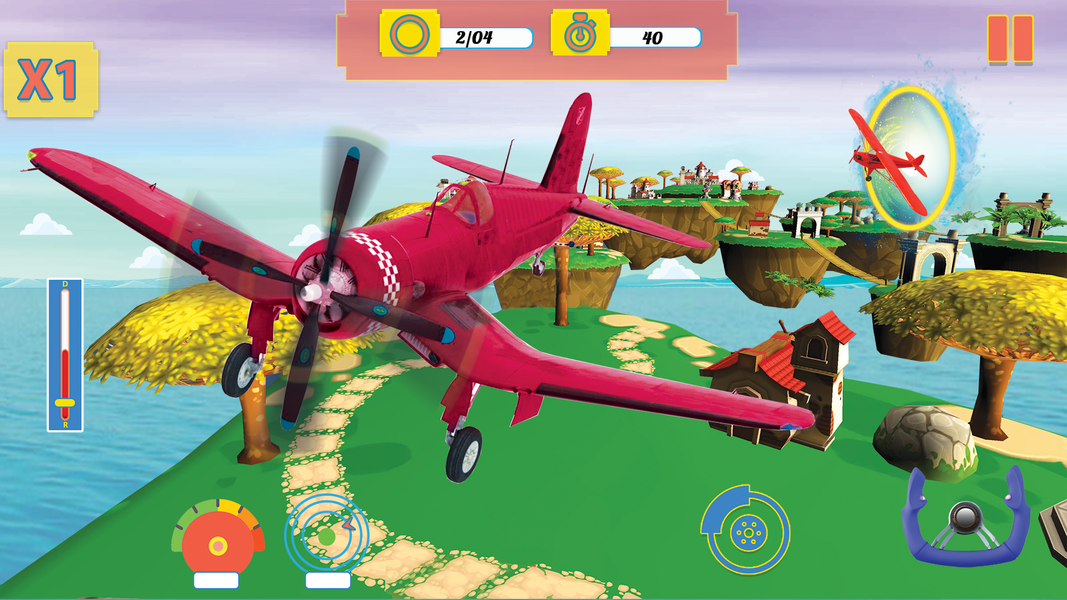 Flying planes Flight Simulator - عکس بازی موبایلی اندروید