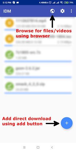 IDM - Download Manager Plus - Image screenshot of android app