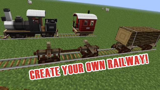 Train of Mine Block Craft APK + Mod for Android.