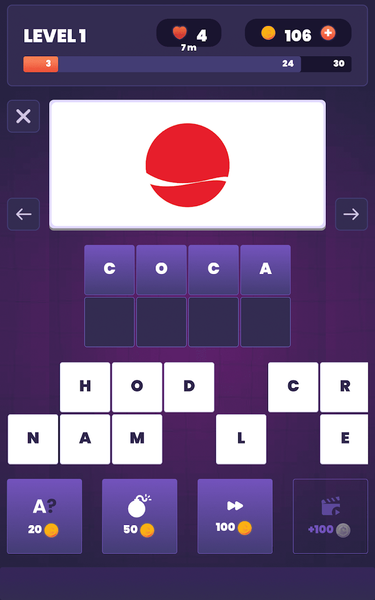 Logo Quiz: Guess Trivia Game - Gameplay image of android game