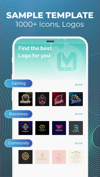 Logo Maker - Logo Creator app - عکس برنامه موبایلی اندروید