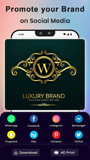 Logo Maker - Free Logo Designer, Logo Creator app - Image screenshot of android app