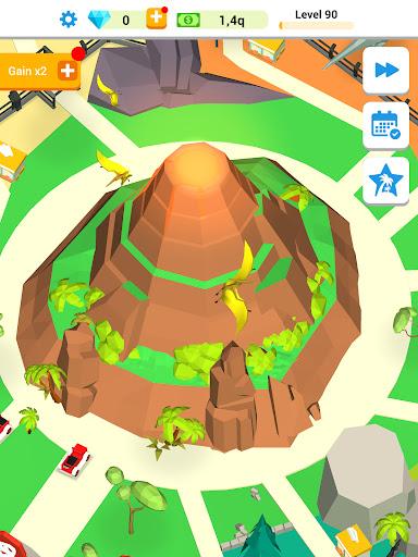 Idle Dino Park - Gameplay image of android game