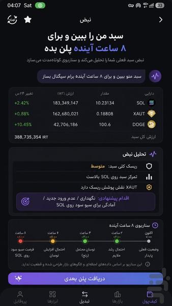 ربات تحلیل کریپتو ( رمز ارز ) - عکس برنامه موبایلی اندروید