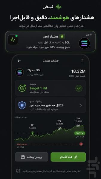 ربات تحلیل کریپتو ( رمز ارز ) - عکس برنامه موبایلی اندروید