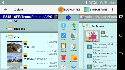 X-plore File Manager - عکس برنامه موبایلی اندروید