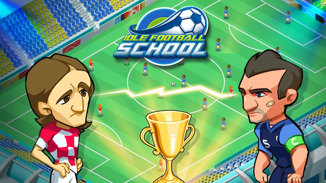 Idle Football School - Gameplay image of android game