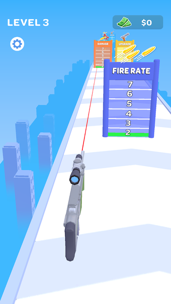Gun Run!! - Gameplay image of android game
