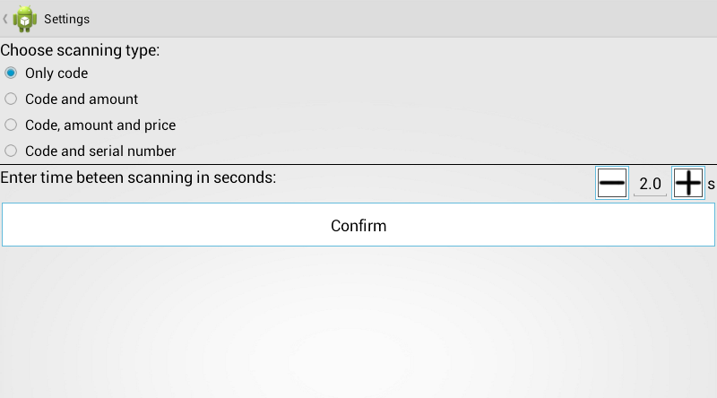 LoMag Barcode Scanner to Excel - عکس برنامه موبایلی اندروید