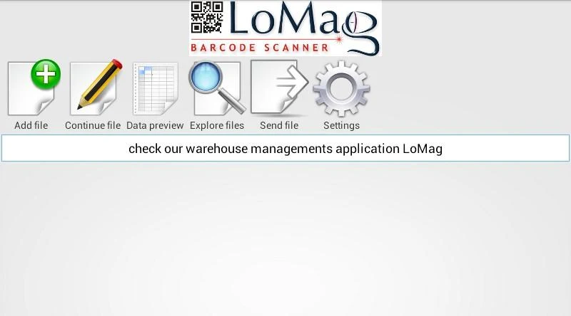 LoMag Barcode Scanner to Excel - عکس برنامه موبایلی اندروید