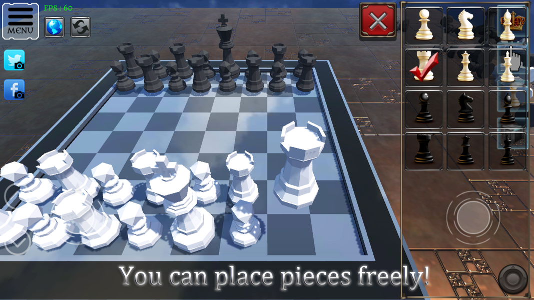 Chess Physics Simulation - Gameplay image of android game