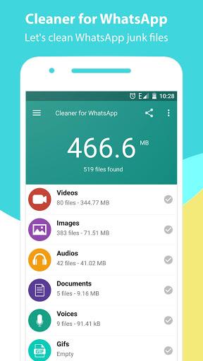 Cleaner for WhatsApp - عکس برنامه موبایلی اندروید