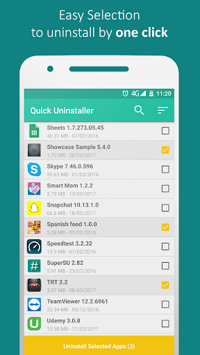 Uninstaller - uninstall apps - عکس برنامه موبایلی اندروید