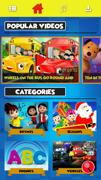 Kids Videos & Nursery Rhymes - - عکس برنامه موبایلی اندروید