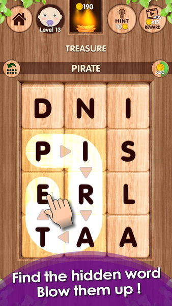 Falling Word Games - Addictive - Gameplay image of android game