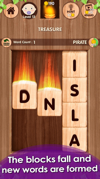 Falling Word Games - Addictive - Gameplay image of android game