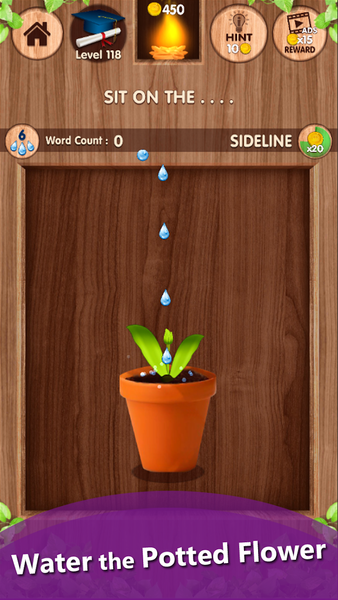 Falling Word Games - Addictive - Gameplay image of android game