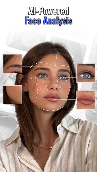 Facial AI looks: face analysis - عکس برنامه موبایلی اندروید