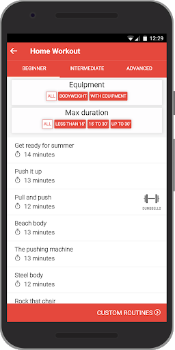 Home Workout - Fitness at home - Image screenshot of android app