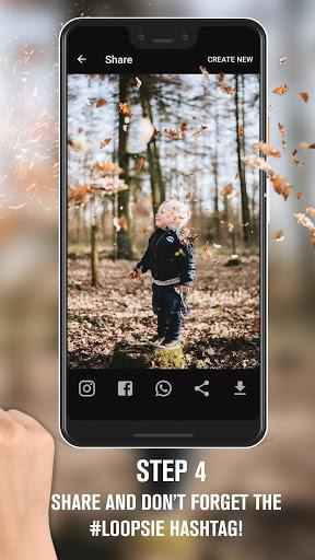 Loopsie - 3D Photo Dazz Cam & Pixeloop - Image screenshot of android app