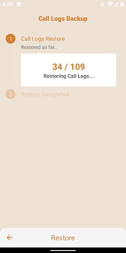 Call Logs Backup - Image screenshot of android app